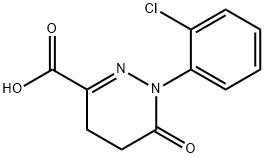 3-Pyridazinecarboxylic acid, 1-(2-chlorophenyl)-1,4,5,6-tetrahydro-6-oxo- Structure