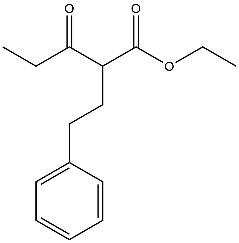 ethyl 3-oxo-2-phenethylpentanoate 구조식 이미지