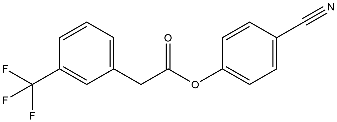 4-Cyanophenyl 3-(trifluoromethyl)benzeneacetate Structure