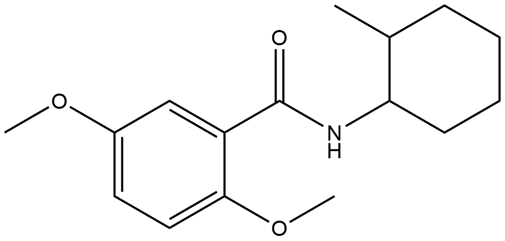 2,5-Dimethoxy-N-(2-methylcyclohexyl)benzamide Structure