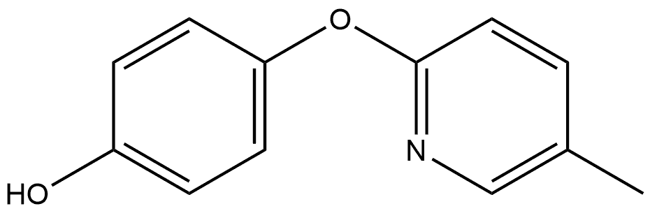 4-[(5-Methyl-2-pyridinyl)oxy]phenol Structure