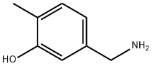 Phenol, 5-(aminomethyl)-2-methyl- 구조식 이미지