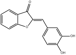 3(2H)-Benzofuranone, 2-[(3,4-dihydroxyphenyl)methylene]-, (2Z)- Structure