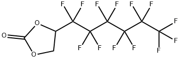 Perfluorohexylethylene carbonate Structure