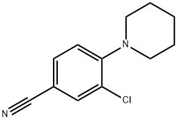 3-Chloro-4-(piperidin-1-yl)benzonitrile Structure