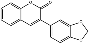 2H-1-Benzopyran-2-one, 3-(1,3-benzodioxol-5-yl)- Structure