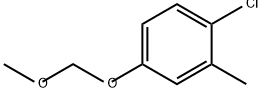Benzene, 1-chloro-4-(methoxymethoxy)-2-methyl- 구조식 이미지
