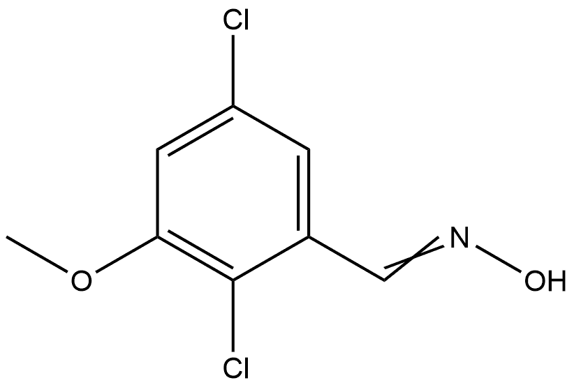 2,5-Dichloro-3-methoxybenzaldehyde oxime Structure