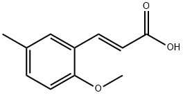 2-Propenoic acid, 3-(2-methoxy-5-methylphenyl)-, (2E)- Structure