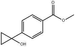 Benzoic acid, 4-(1-hydroxycyclopropyl)-, methyl ester 구조식 이미지