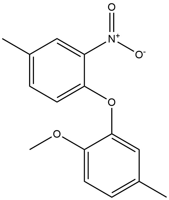 1-methoxy-4-methyl-2-(4-methyl-2-nitrophenoxy)benzene Structure