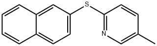 5-Methyl-2-(naphthalen-2-ylthio)pyridine Structure