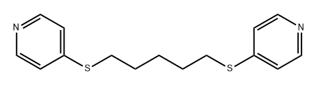 Pyridine, 4,4'-[1,5-pentanediylbis(thio)]bis- 구조식 이미지