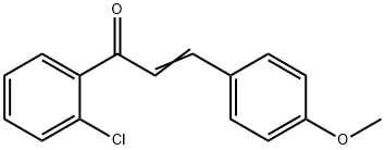 2-Propen-1-one, 1-(2-chlorophenyl)-3-(4-methoxyphenyl)- 구조식 이미지