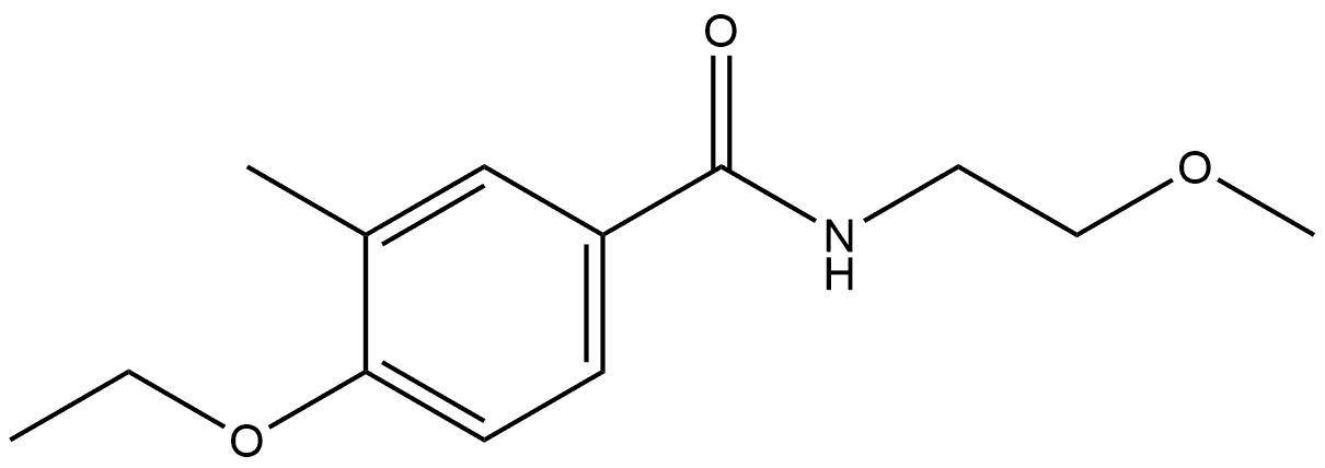 4-Ethoxy-N-(2-methoxyethyl)-3-methylbenzamide Structure