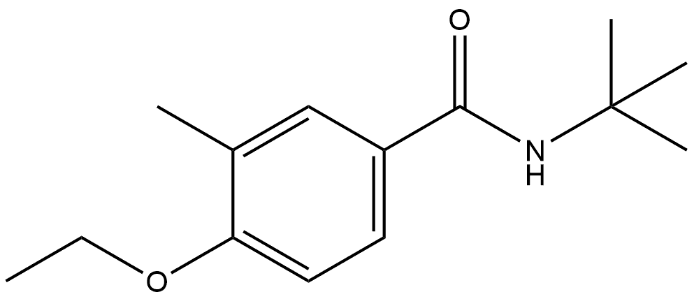 N-(1,1-Dimethylethyl)-4-ethoxy-3-methylbenzamide Structure