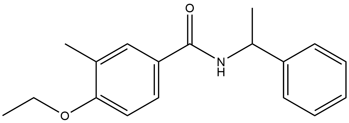 4-Ethoxy-3-methyl-N-(1-phenylethyl)benzamide Structure