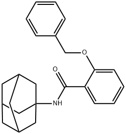 Benzamide, 2-(phenylmethoxy)-N-tricyclo[3.3.1.13,7]dec-1-yl- Structure