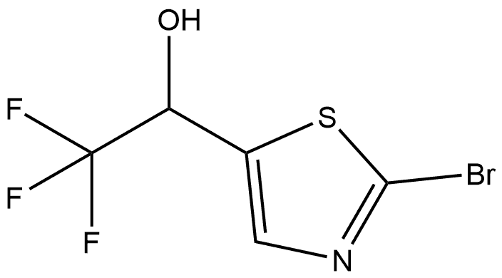 5-Thiazolemethanol, 2-bromo-α-(trifluoromethyl)- 구조식 이미지