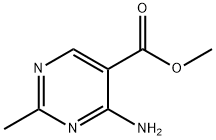 5-Pyrimidinecarboxylic acid, 4-amino-2-methyl-, methyl ester Structure