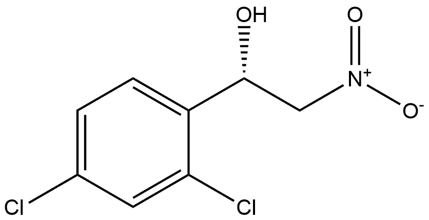 Benzenemethanol, 2,4-dichloro-α-(nitromethyl)-, (αS)- Structure