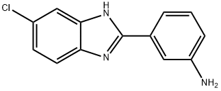 Benzenamine, 3-(6-chloro-1H-benzimidazol-2-yl)- Structure