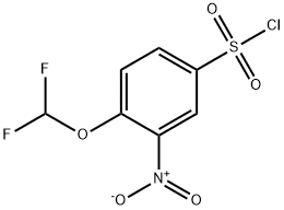 4-(Difluoromethoxy)-3-nitrobenzenesulphonyl chloride 구조식 이미지