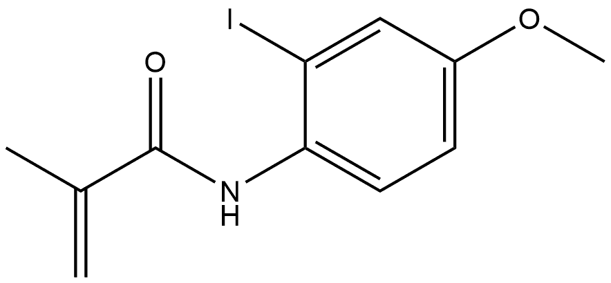 N-(2-Iodo-4-methoxyphenyl)-2-methyl-2-propenamide Structure