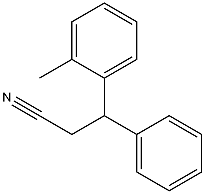 2-Methyl-β-phenylbenzenepropanenitrile Structure