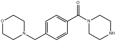 Methanone, [4-(4-morpholinylmethyl)phenyl]-1-piperazinyl- Structure