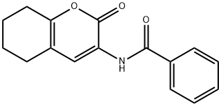 N-(2-Oxo-5,6,7,8-tetrahydro-2H-chromen-3-yl)benzamide Structure