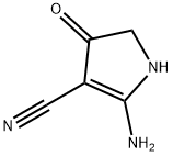 1H-Pyrrole-3-carbonitrile, 2-amino-4,5-dihydro-4-oxo- Structure