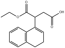 3-(3,4-Dihydronaphthalen-1-yl)-4-ethoxy-4-oxobutanoic acid Structure