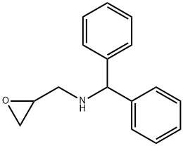 2-Oxiranemethanamine, N-(diphenylmethyl)- Structure
