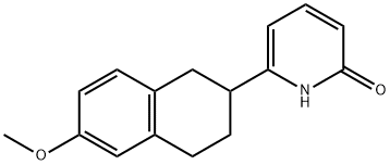 6-(6-Methoxy-1,2,3,4-tetrahydronaphthalen-2-yl)pyridin-2(1H)-one Structure