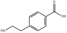 Benzoic acid, 4-(2-mercaptoethyl)- Structure