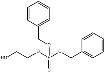 Phosphoric acid, 2-hydroxyethyl bis(phenylmethyl) ester Structure