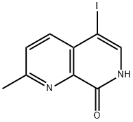 1,7-Naphthyridin-8(7H)-one, 5-iodo-2-methyl- Structure