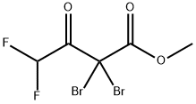 Butanoic acid, 2,2-dibromo-4,4-difluoro-3-oxo-, methyl ester 구조식 이미지