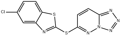 5-chloro-2-{[1,2,3,4]tetrazolo[1,5-b]pyridazin-6-yls ulfanyl}-1,3-benzothiazole Structure