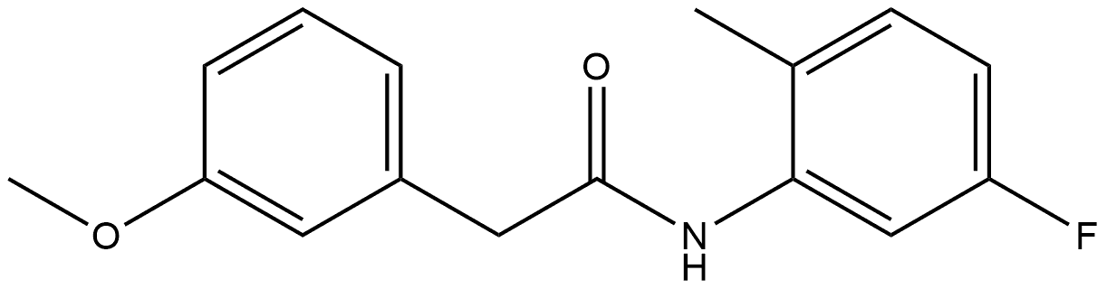 N-(5-Fluoro-2-methylphenyl)-3-methoxybenzeneacetamide Structure