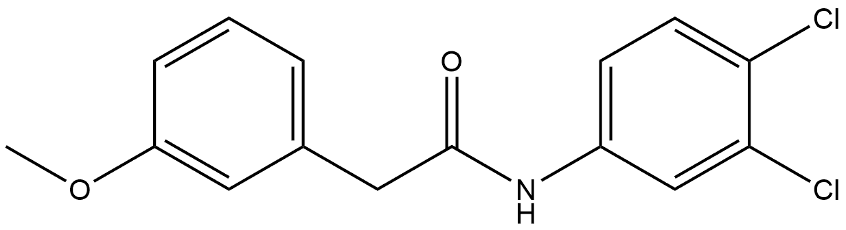 N-(3,4-Dichlorophenyl)-3-methoxybenzeneacetamide Structure