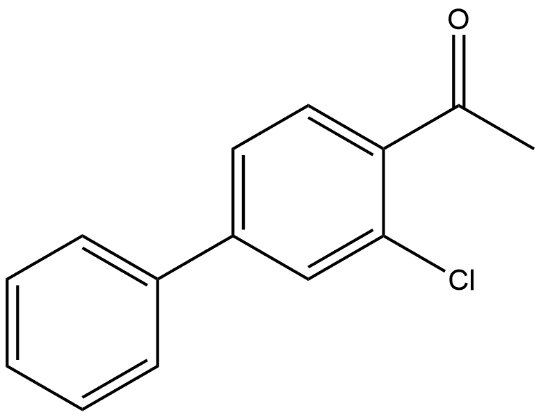 1-(3-Chloro[1,1'-biphenyl]-4-yl)ethanone Structure