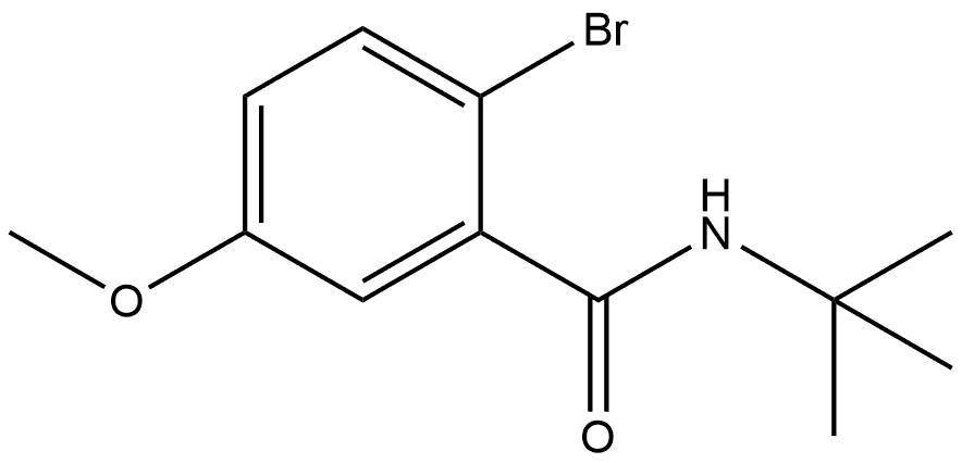 2-Bromo-N-(1,1-dimethylethyl)-5-methoxybenzamide Structure