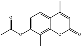 2H-1-Benzopyran-2-one, 7-(acetyloxy)-4,8-dimethyl- Structure