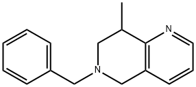 1,6-Naphthyridine, 5,6,7,8-tetrahydro-8-methyl-6-(phenylmethyl)- 구조식 이미지