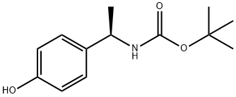 Carbamic acid, N-[(1R)-1-(4-hydroxyphenyl)ethyl]-, 1,1-dimethylethyl ester Structure