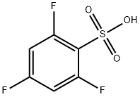 Benzenesulfonic acid, 2,4,6-trifluoro- Structure