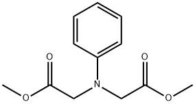 Glycine, N-(2-methoxy-2-oxoethyl)-N-phenyl-, methyl ester Structure