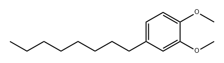 Benzene, 1,2-dimethoxy-4-octyl- Structure